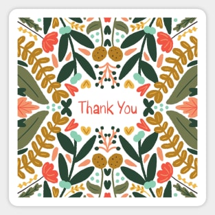 Wild Flower Thank You Magnet